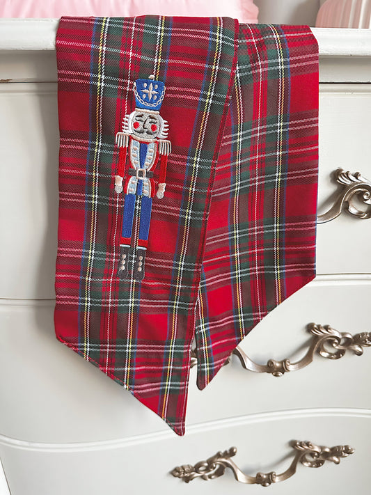 Nutcracker plaid wreath sash