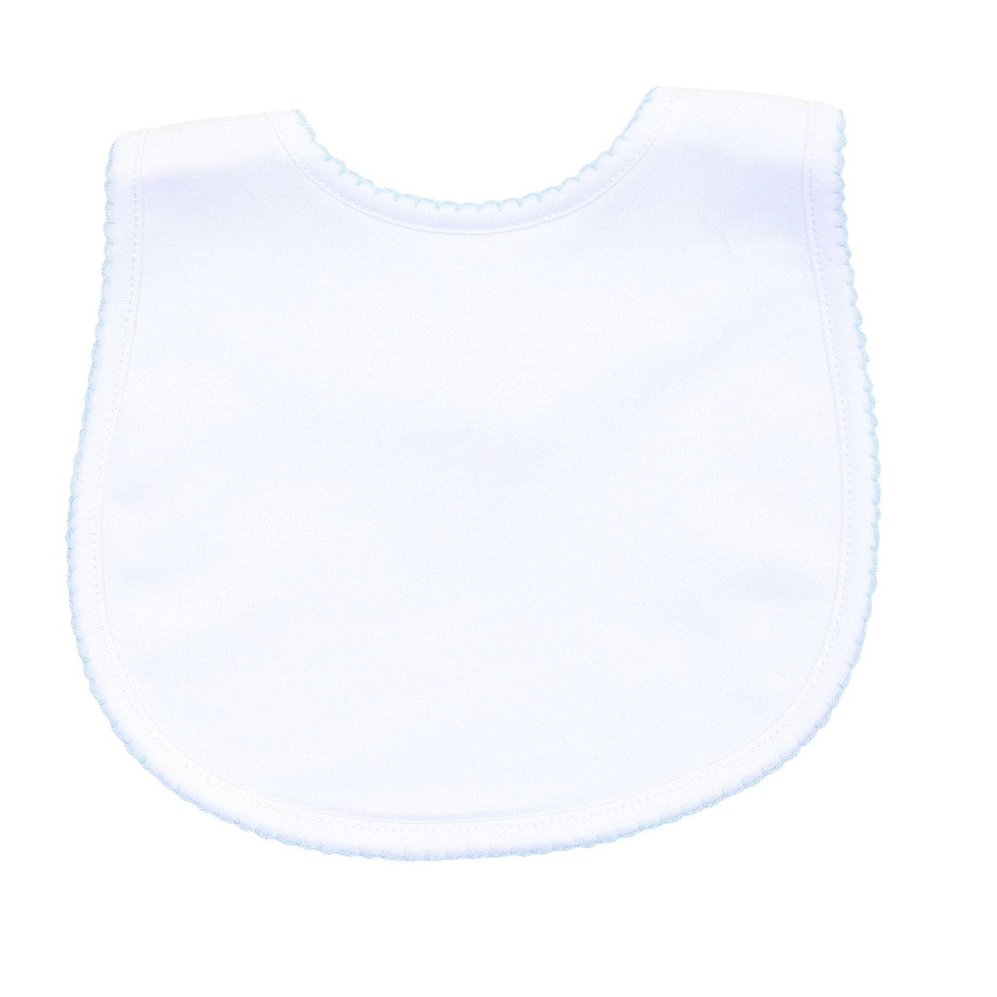 Magnolia Baby Essentials Blue Trim Bib