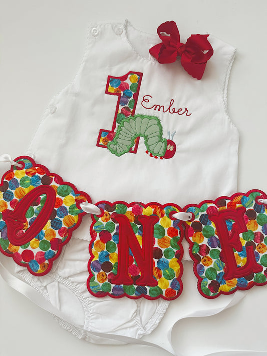 Appliqué ONE Birthday banner