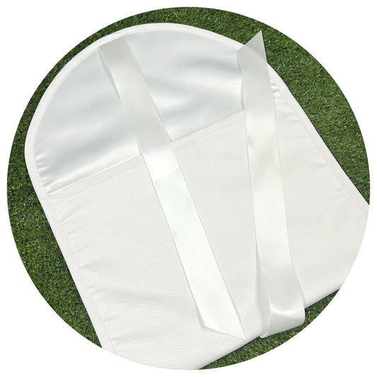 White Cotton Pique Envelope Bag