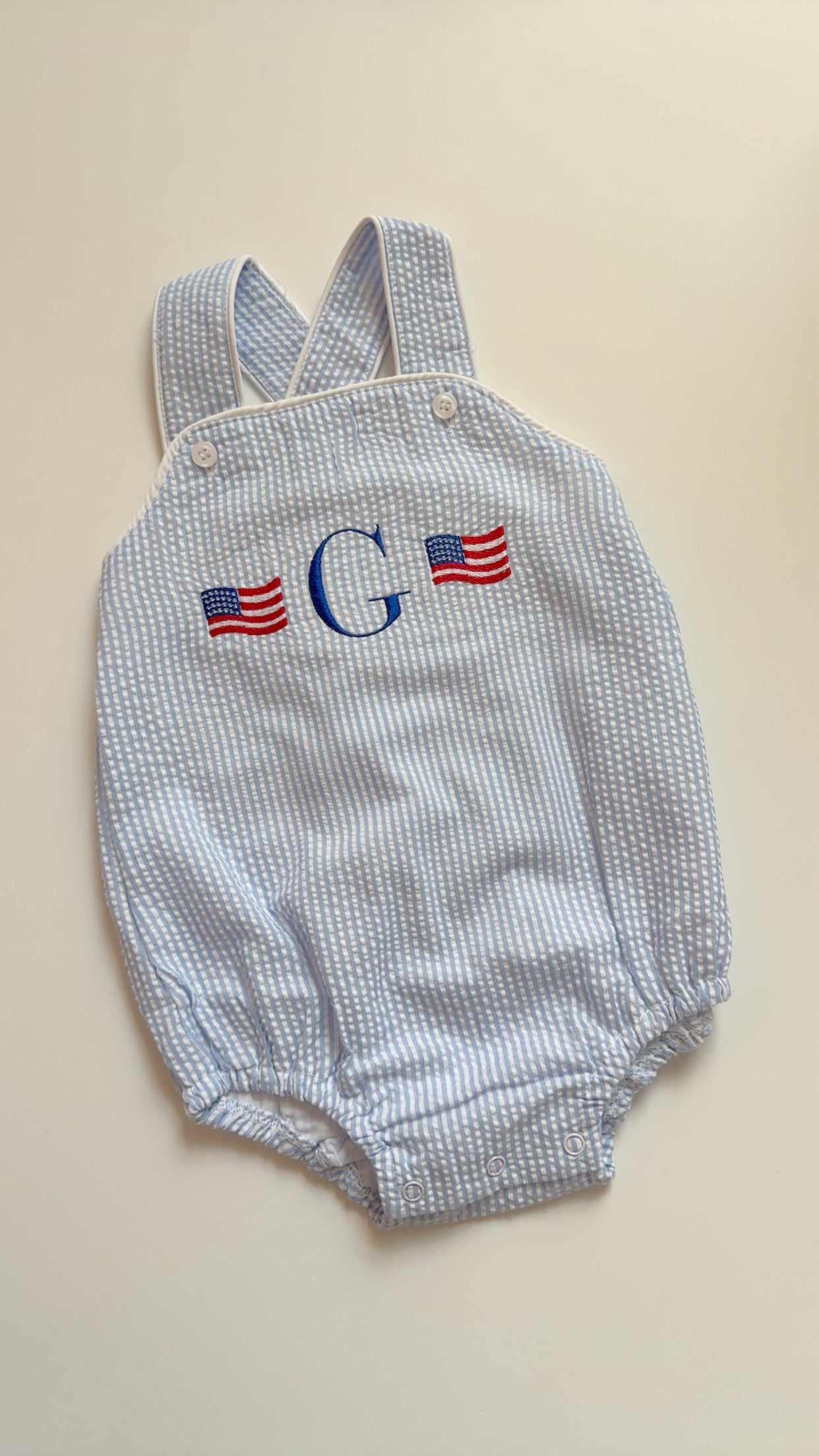 Patriotic Seersucker Bubble