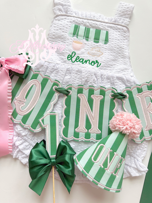 Appliqué ONE Birthday banner