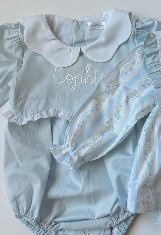 Grace blue lace bubble