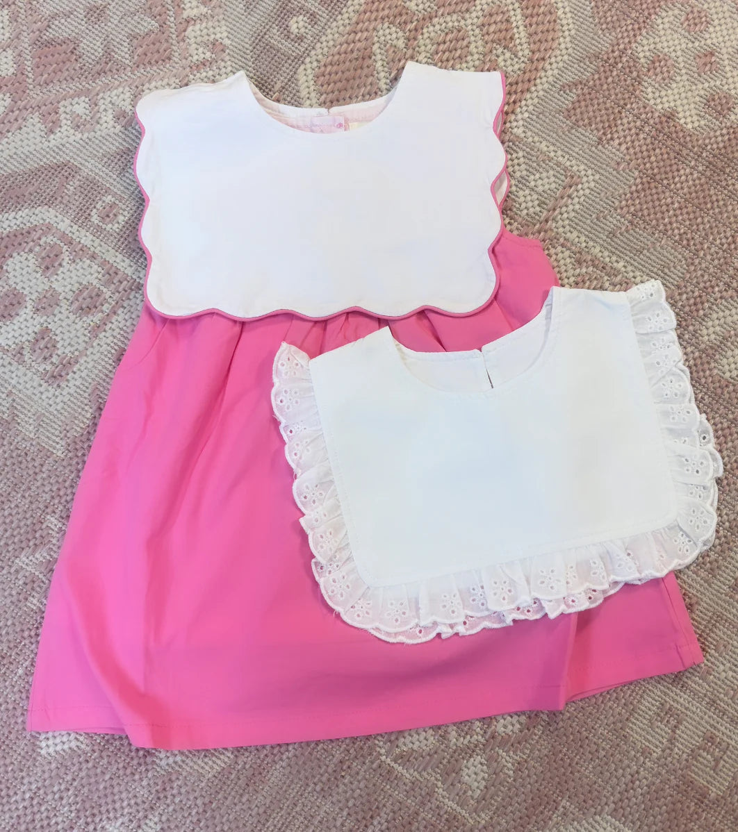 Swappable bib dress