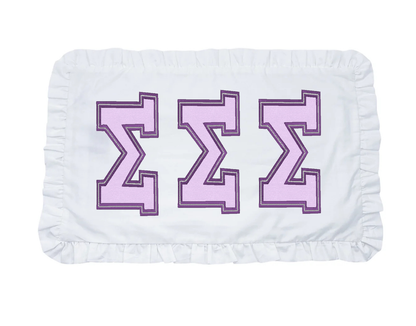 Tri Sigma applique letter pillow