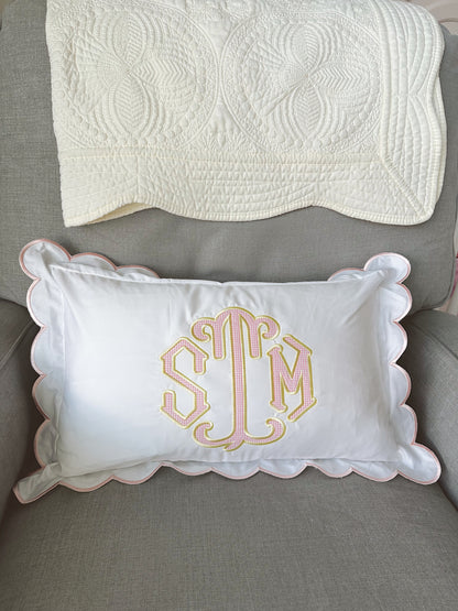 Applique nursery pillow