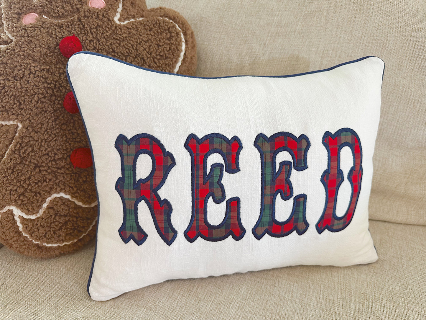 Piping nursery pillow