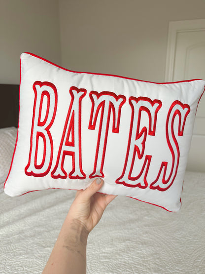 Piping nursery pillow