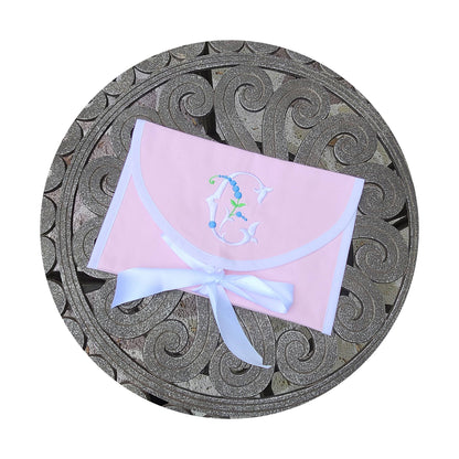 Pink Cotton Pique Envelope Bag
