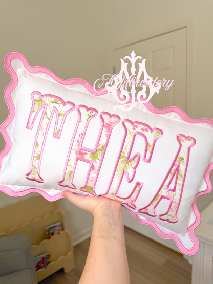 Wavy nursery pillow - new style