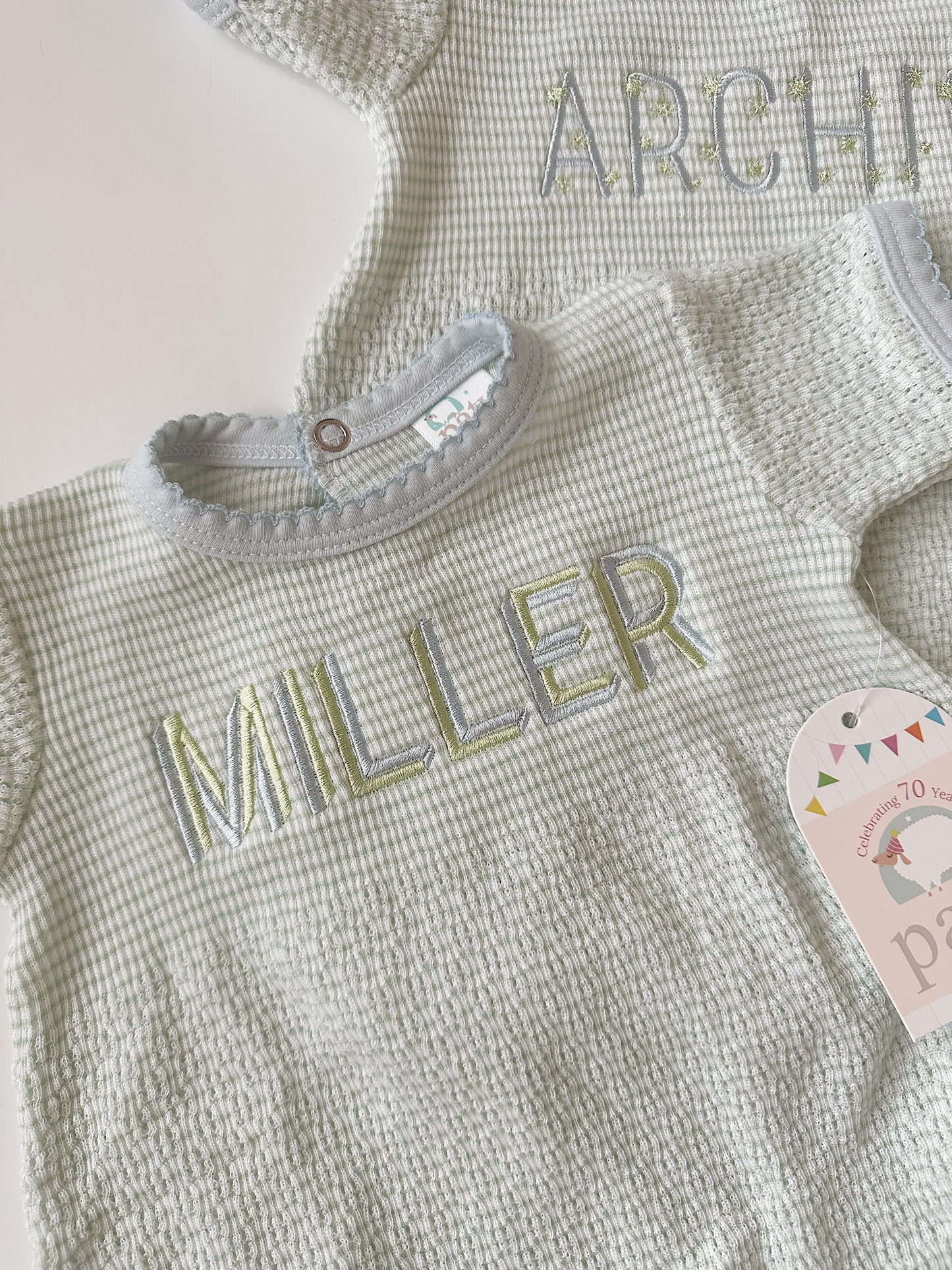 Paty Knit Solid Color Bubble with Pima Trim