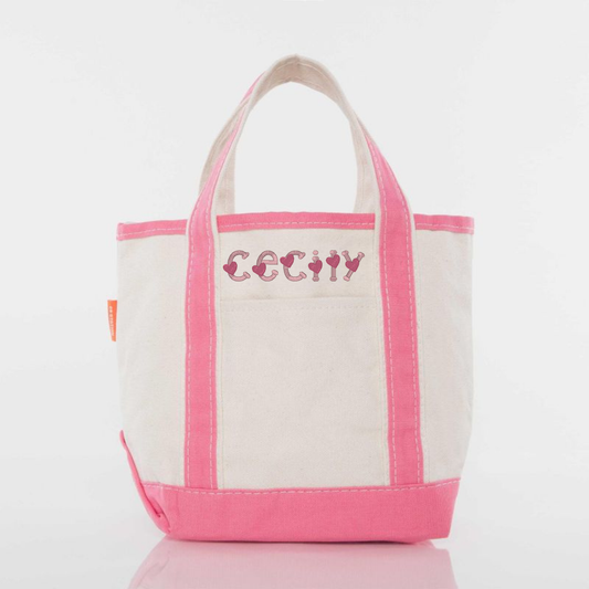 Valentine Mini Canvas Tote