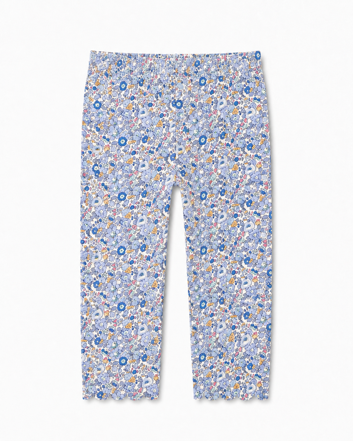 Scalloped Floral Leggings