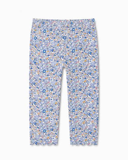 Scalloped Floral Leggings