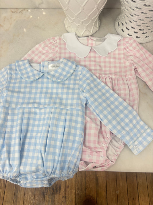 Banks Blue Gingham Collared Bubble