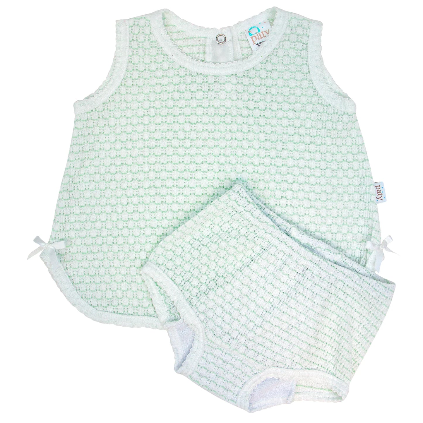 Paty knit 2pc diaper set