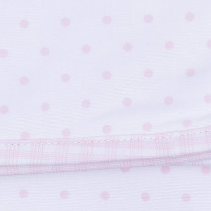 Gingham Dots Smocked Gown