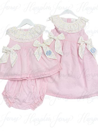 The Eloise Swiss Dot Diaper Set