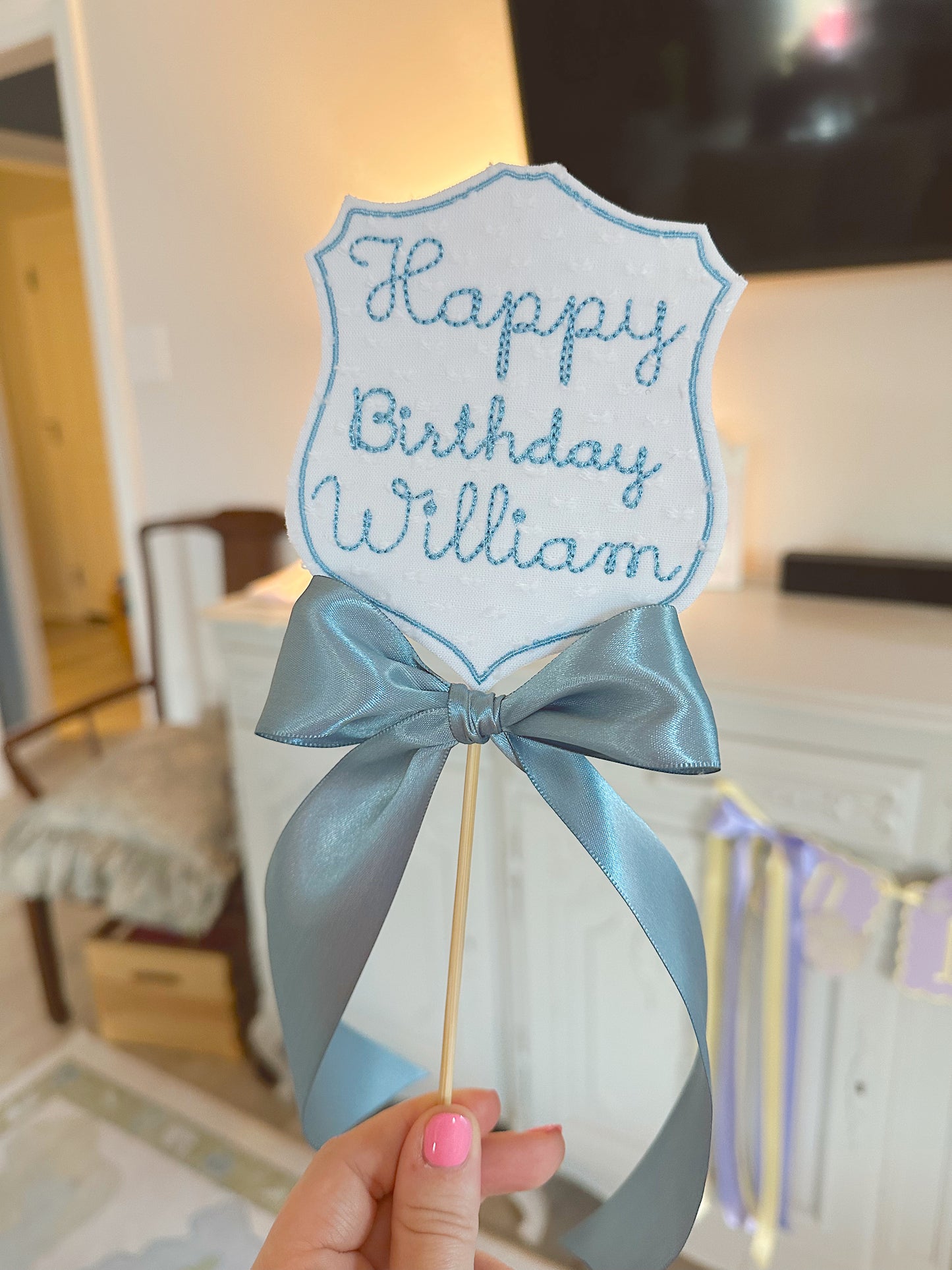 Birthday cake topper