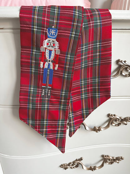 Nutcracker plaid wreath sash