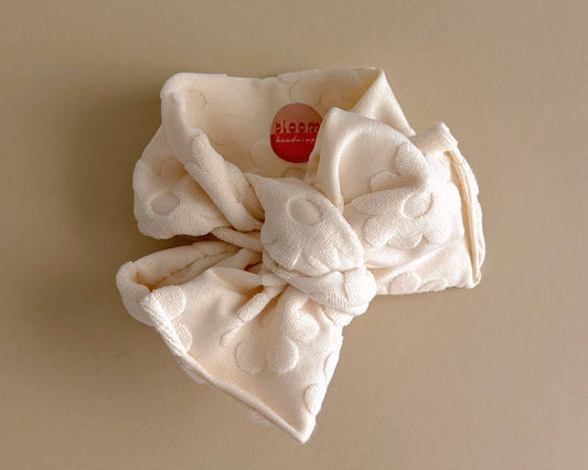 Oversized Bow Butter Yellow Tie On Headwrap