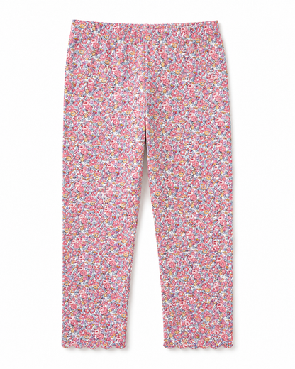 Scalloped Floral Leggings
