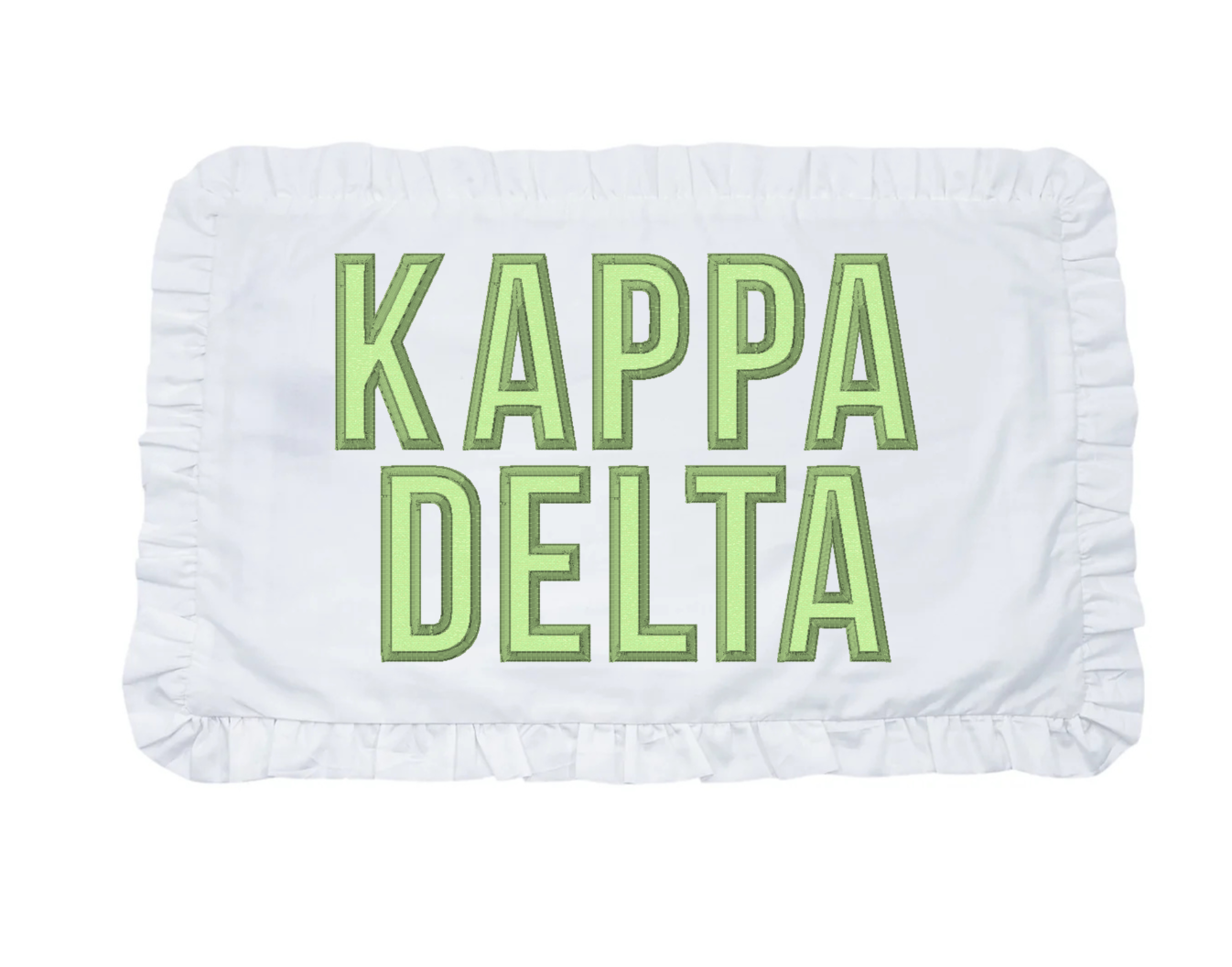 Kappa Delta applique name pillow