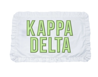 Kappa Delta applique name pillow