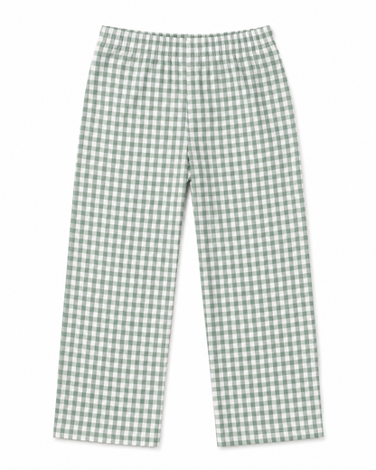 Gingham Knit Pants