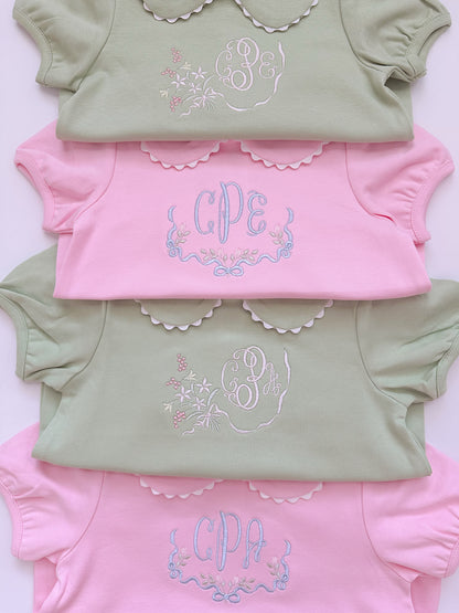 Scalloped collar bubble