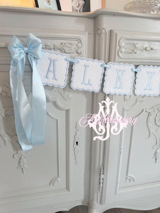 Bassinet Name Banner