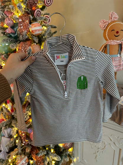 Golf zip pullover - brown