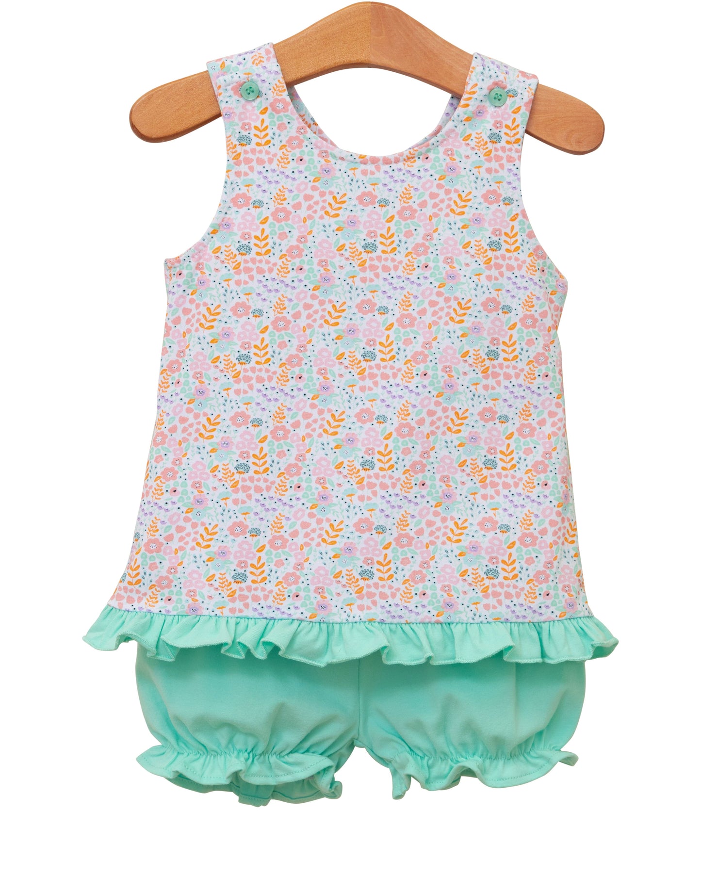 Jellybean floral diaper set