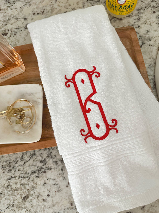 Custom hand towel - choose your font