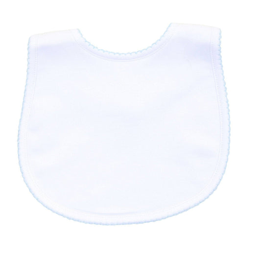 Magnolia Baby Essentials Blue Trim Bib