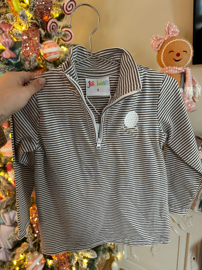 Golf zip pullover - brown