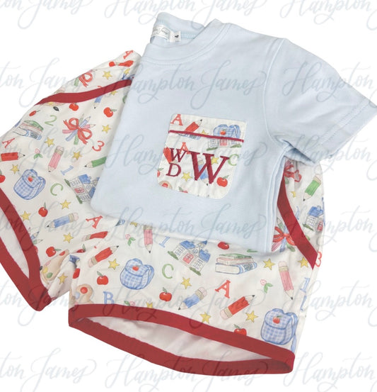 Back to school short set