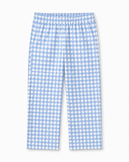 Gingham Knit Pants