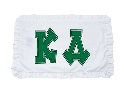 Kappa Delta applique letter pillow