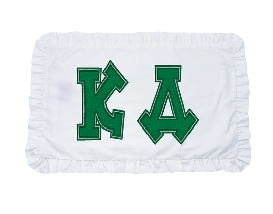Kappa Delta applique letter pillow