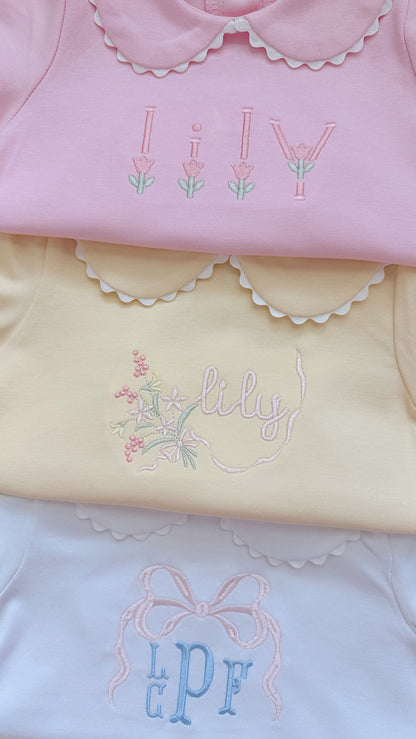 Scalloped collar bubble