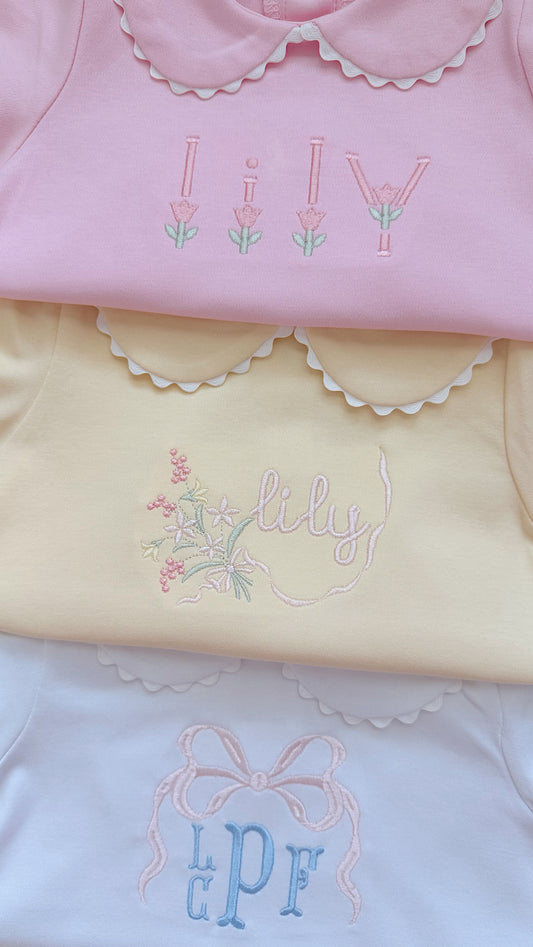 Scalloped collar bubble