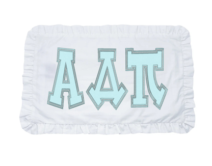 Alpha Delta Pi applique letter pillow
