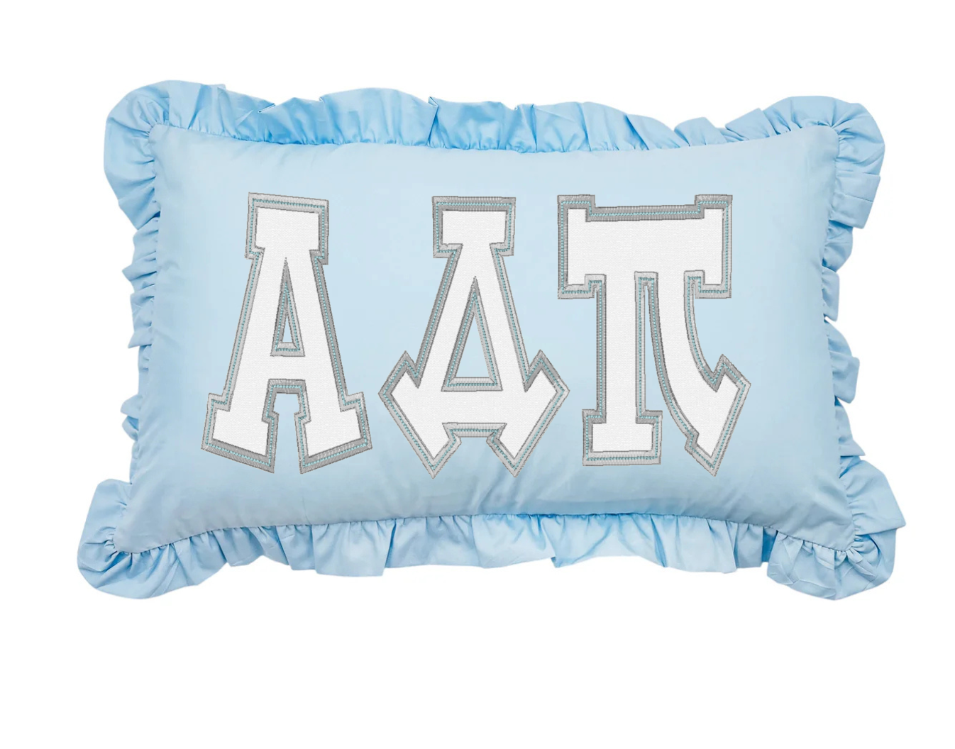 Alpha Delta Pi applique letter pillow