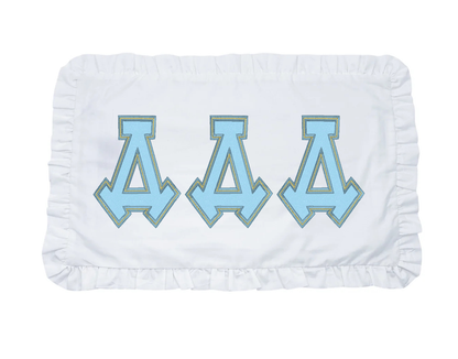 Tri Delta applique letter pillow