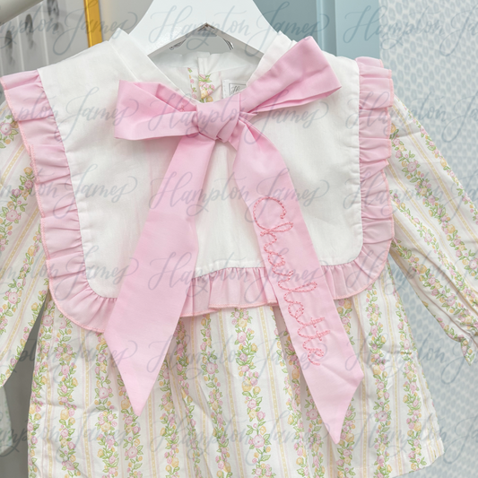 Clara Floral Bow Diaper Set