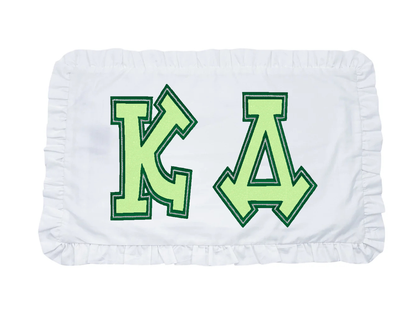 Kappa Delta applique letter pillow
