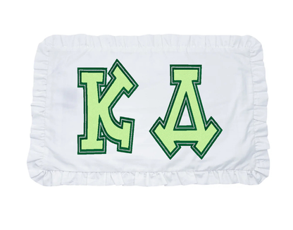 Kappa Delta applique letter pillow
