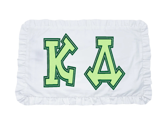 Kappa Delta applique letter pillow