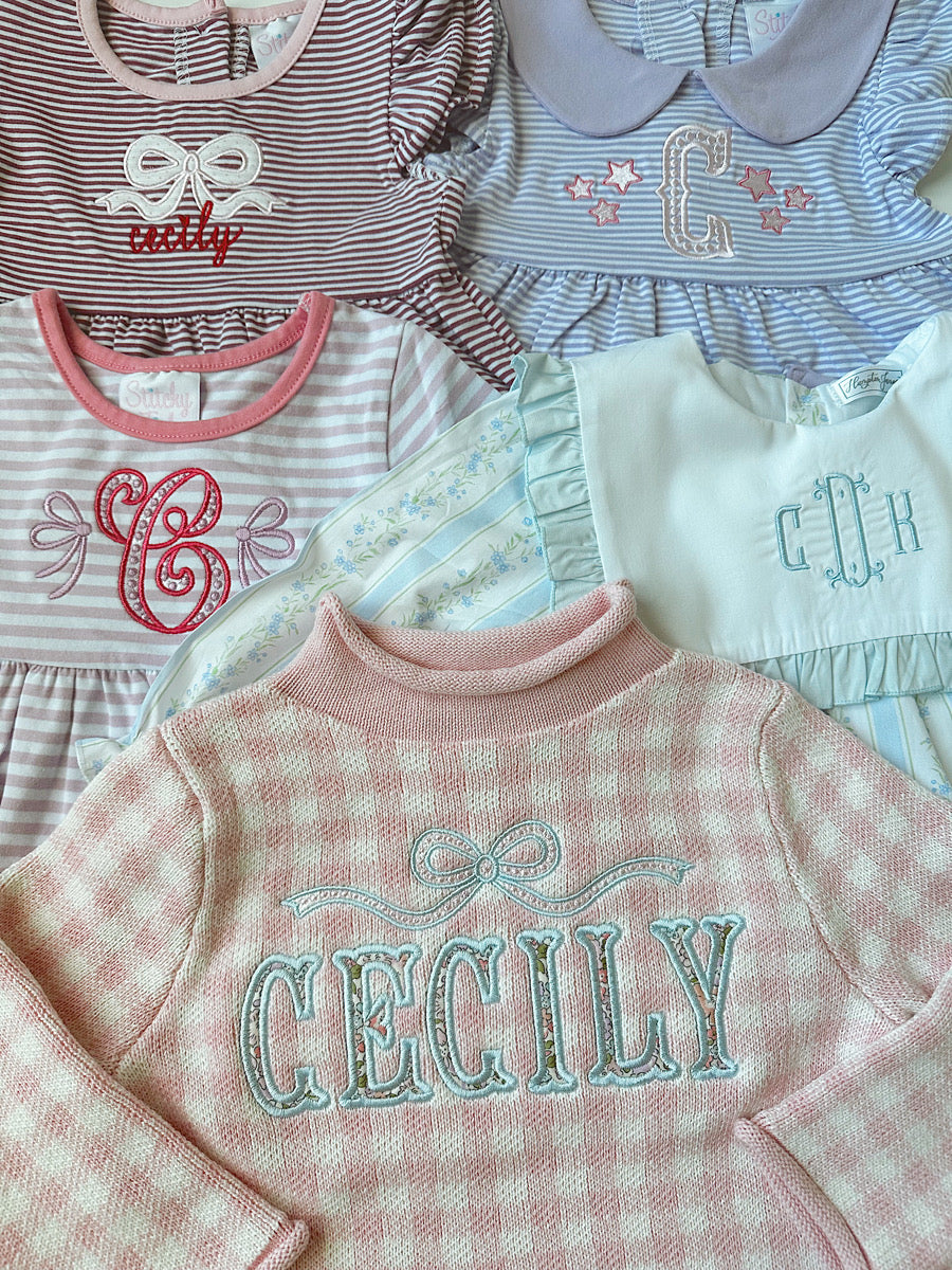 Gingham roll neck sweater